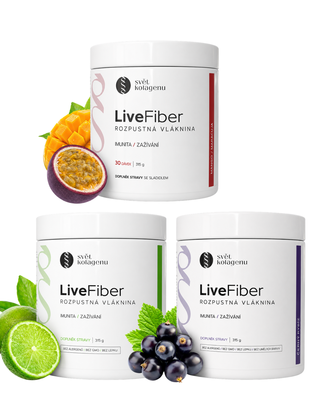 LiveFiber - zvýhodněné balení 3 ks