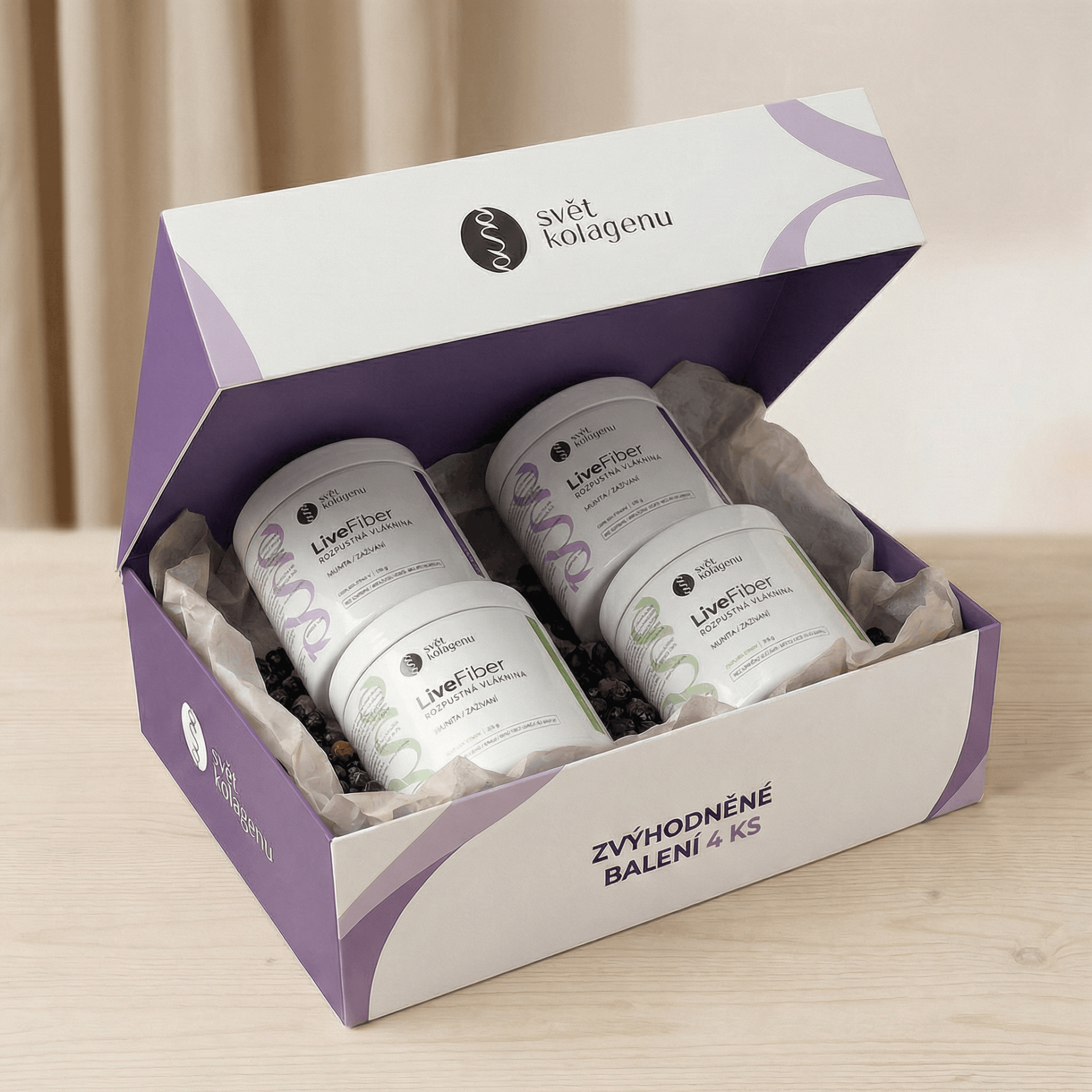 LiveFiber - zvýhodněné balení 4 ks